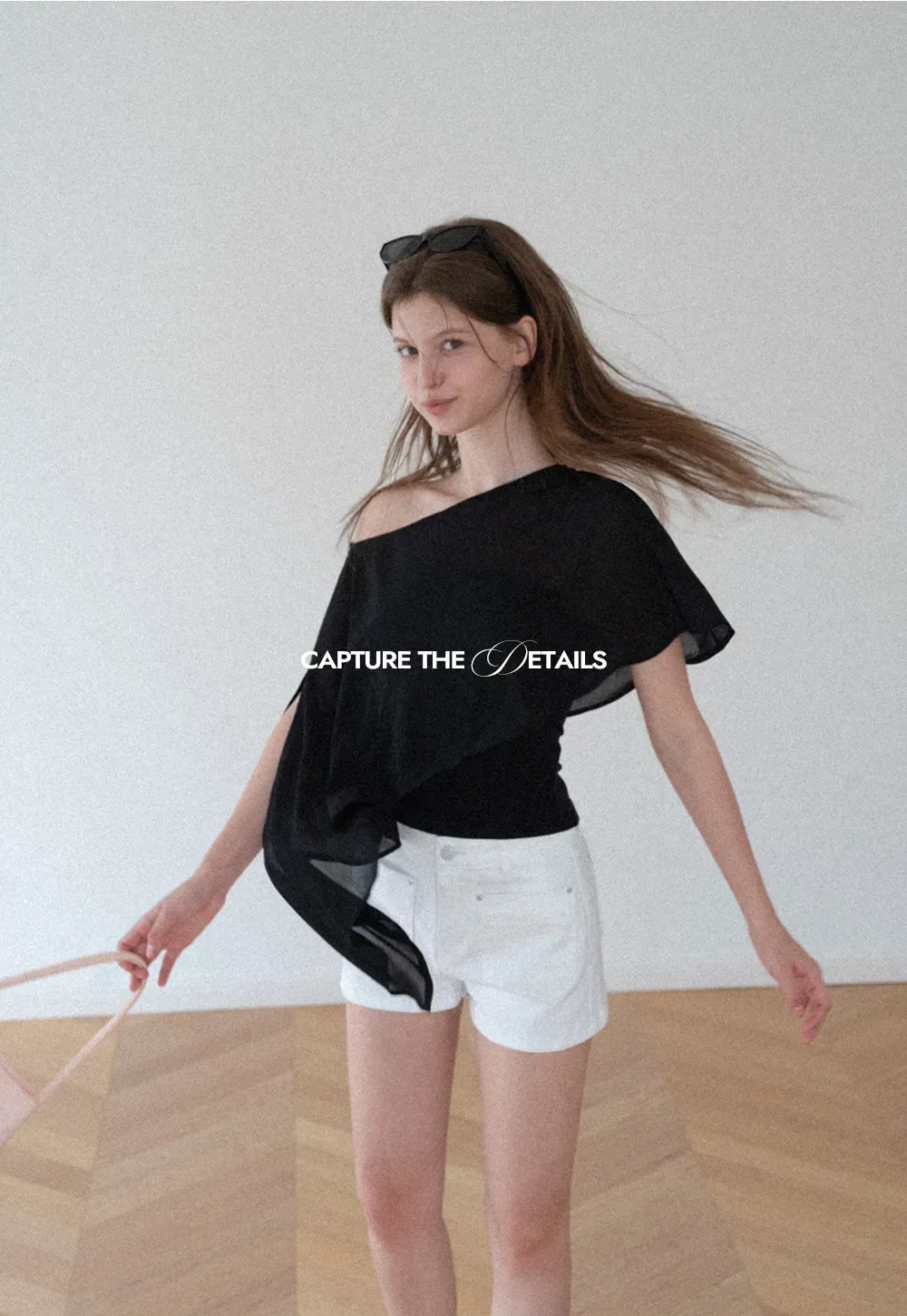 Asymmetrical Sheer Panel Off Shoulder T Shirt