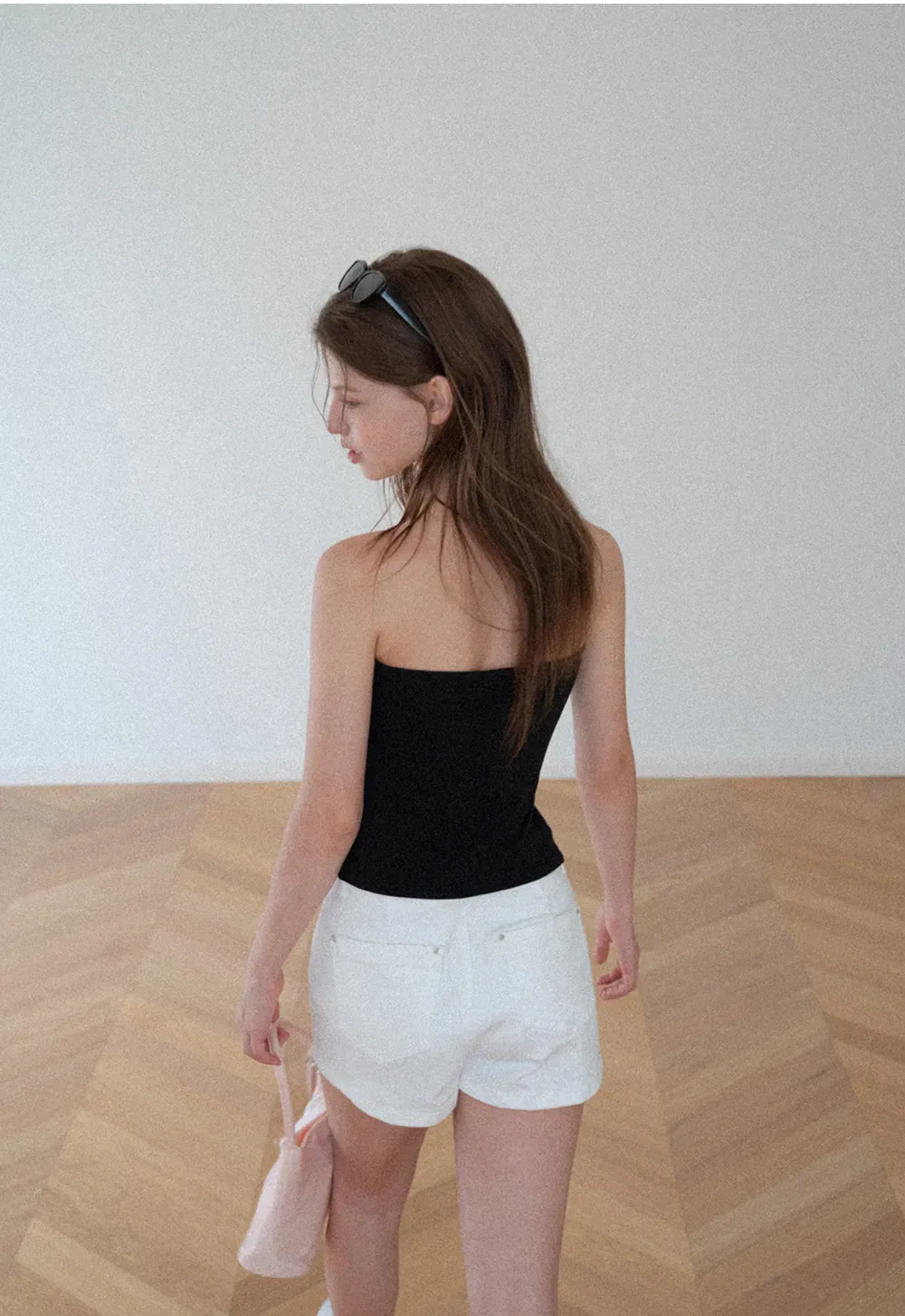 Asymmetrical Sheer Panel Off Shoulder T Shirt