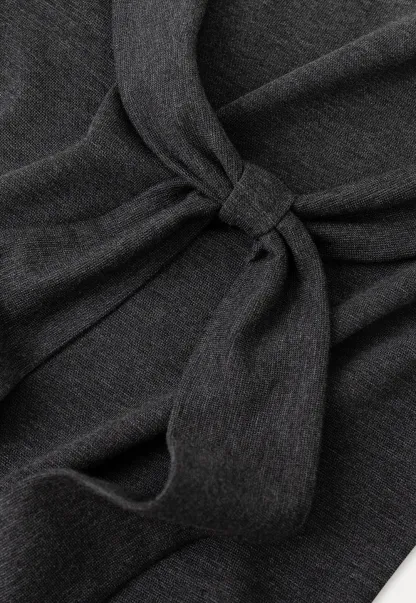 V Neck Tie Front Short Sleeve Top and Asymmetrical Hem Skirt