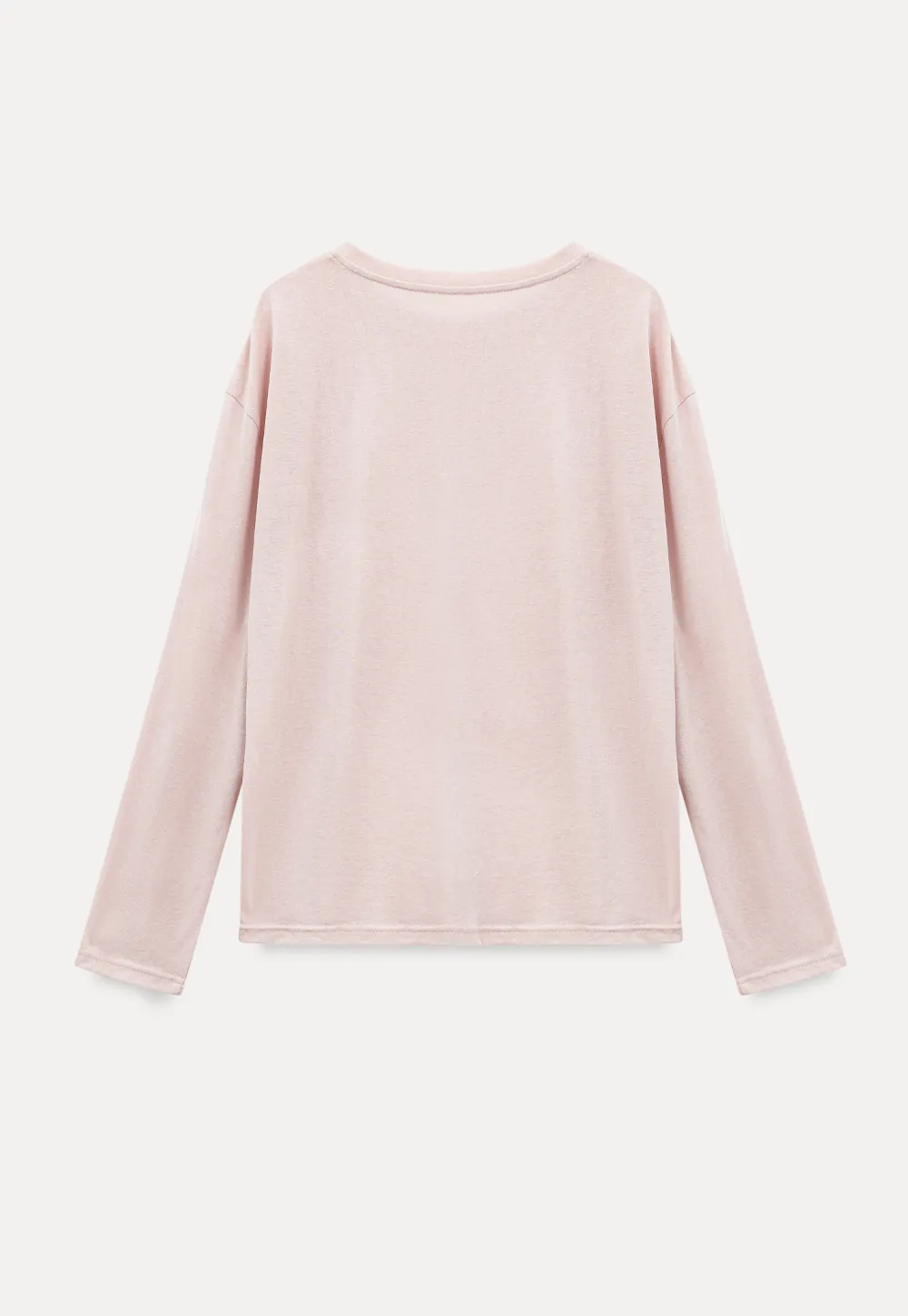 Twisted Front Cropped Long Sleeve T Shirt