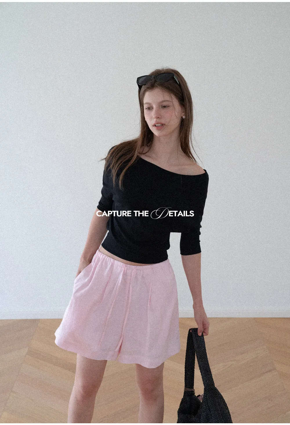 Off Shoulder Cropped Ribbed Knit T Shirt