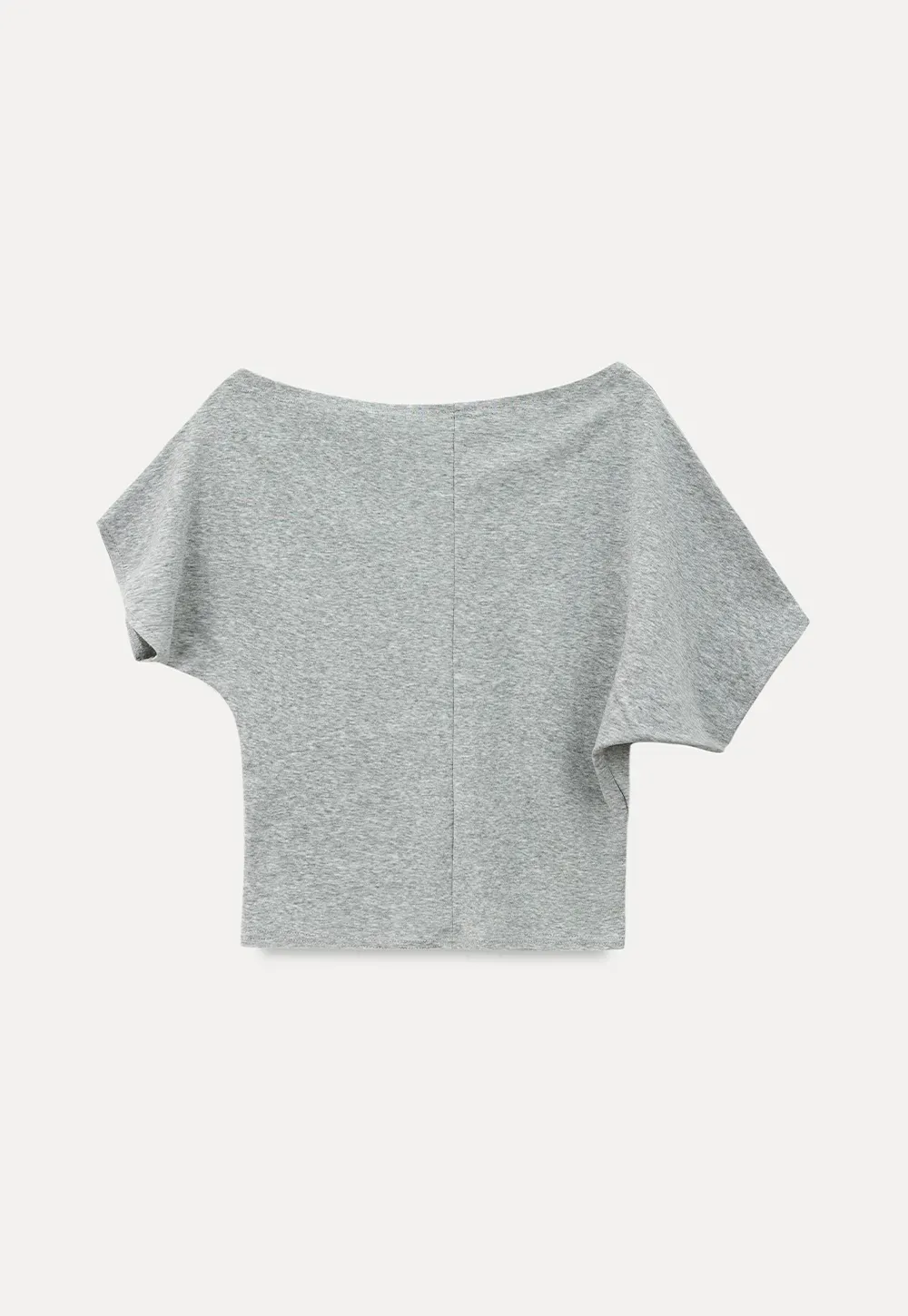 Asymmetrical Neckline Graphic Print T-shirt