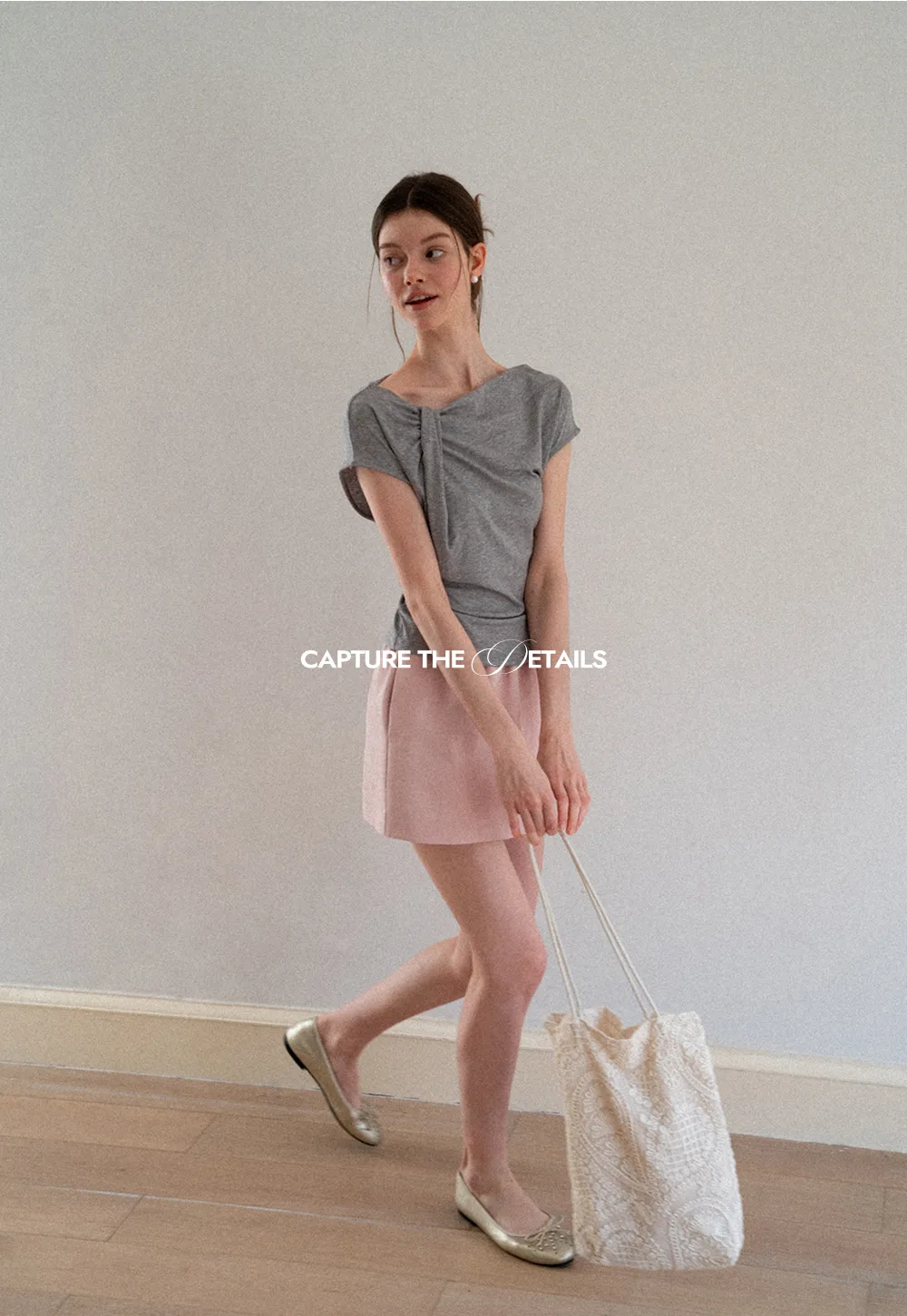 Polka Dot Print Cap Sleeve Fitted Top