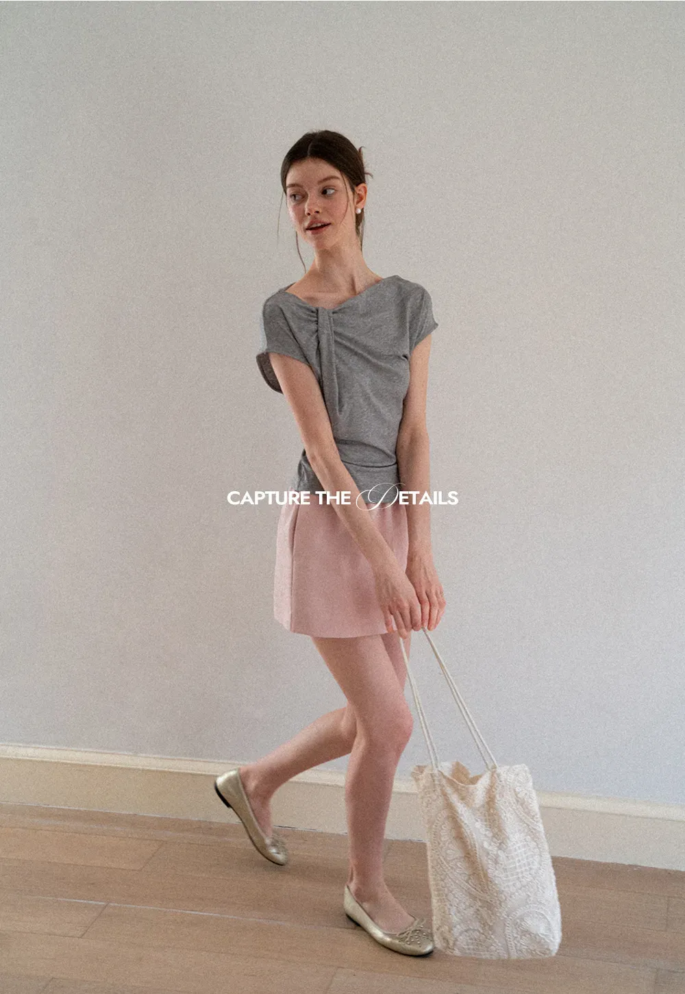 Polka Dot Print Cap Sleeve Fitted Top
