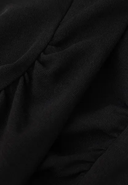 Asymmetrical One Shoulder Ruched Top