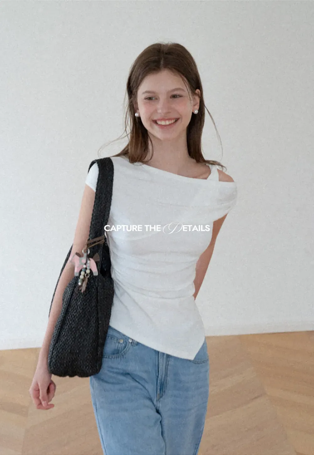 Asymmetrical One Shoulder Ruched Top