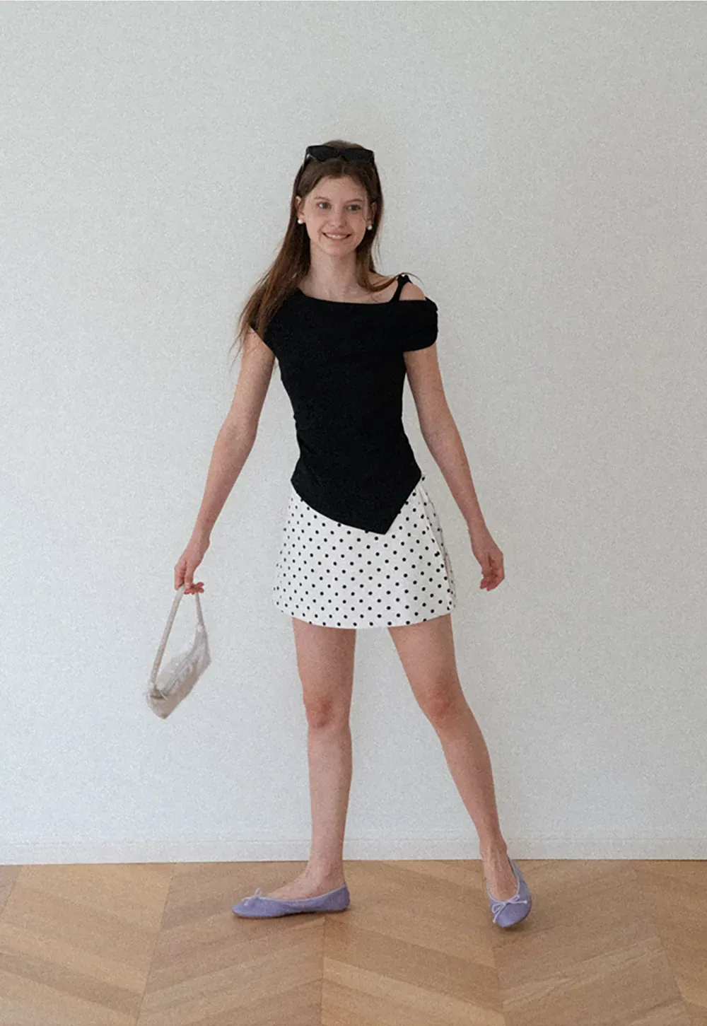 Asymmetrical One Shoulder Ruched Top