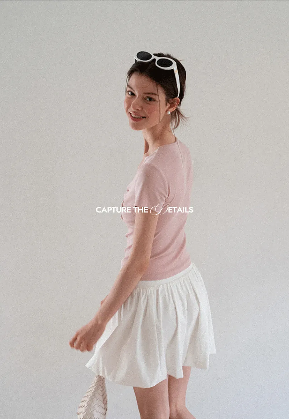 Lace Trim V Neck Twist Front Short Sleeve T Shirt