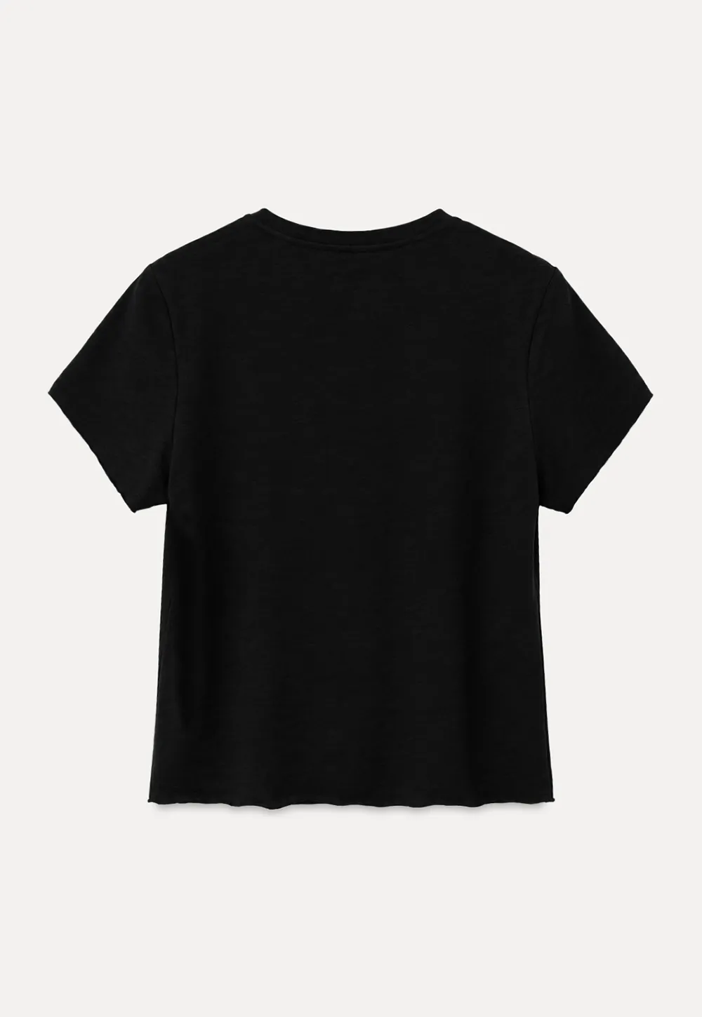 T-shirt court avec détail de nœud sur le côté
