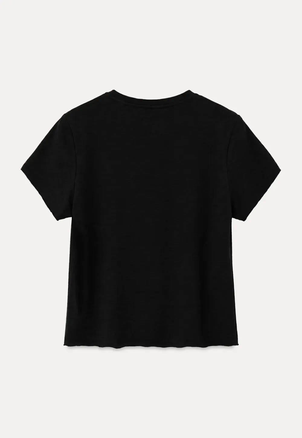 T-shirt court avec détail de nœud sur le côté
