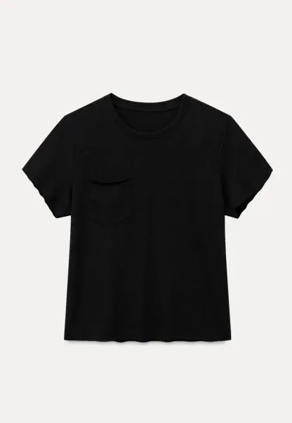 T-shirt court avec détail de nœud sur le côté
