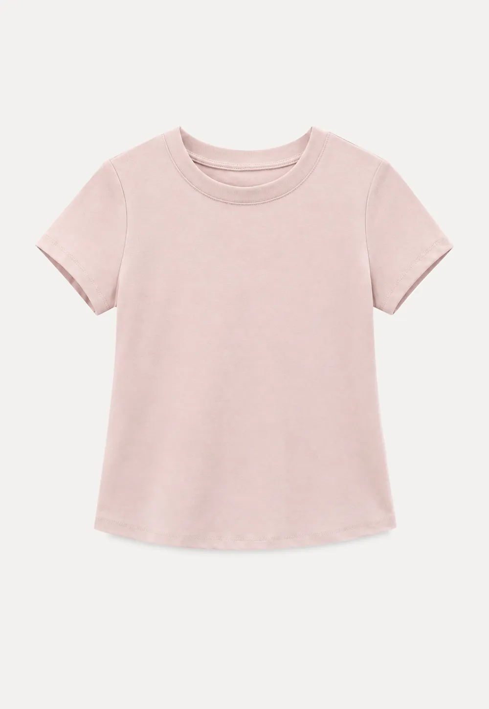 T-shirt à manches courtes et col rond coupe ajustée