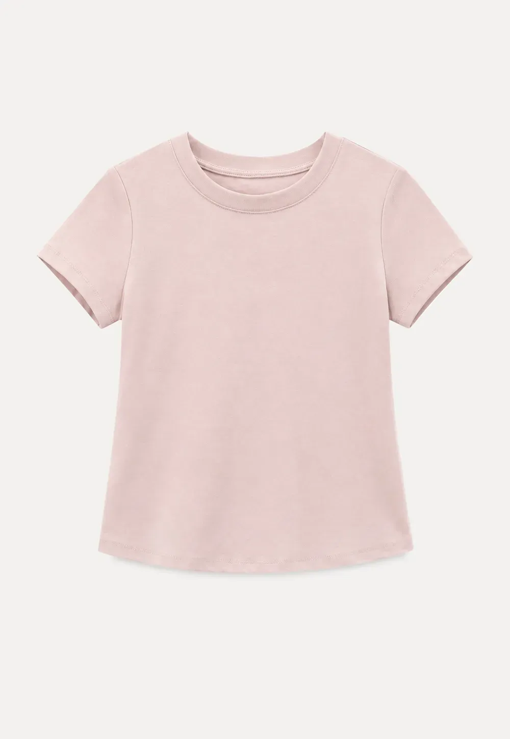 T-shirt à manches courtes et col rond coupe ajustée