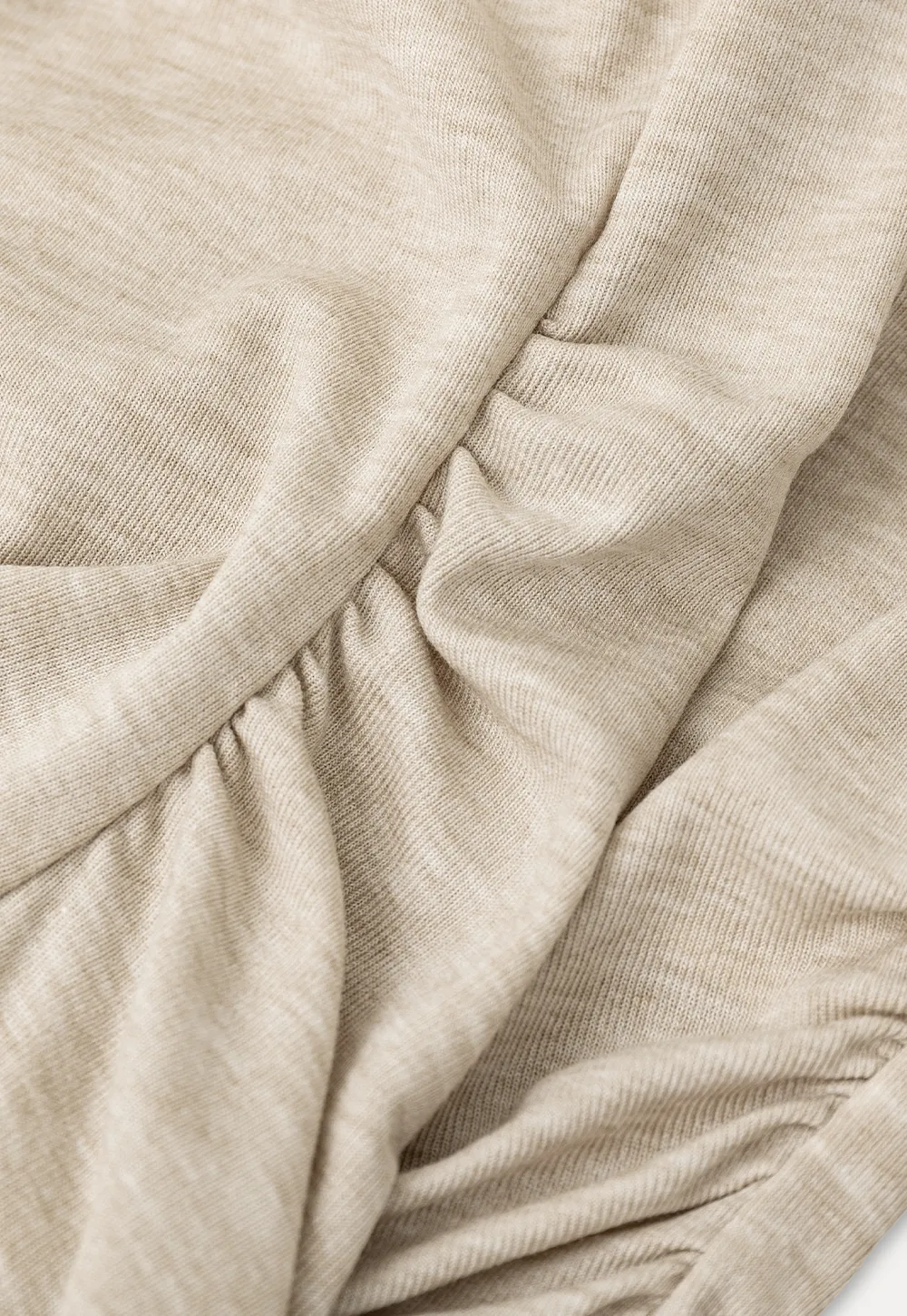 Cowl Neck Ruched Short Sleeve Tshirt
