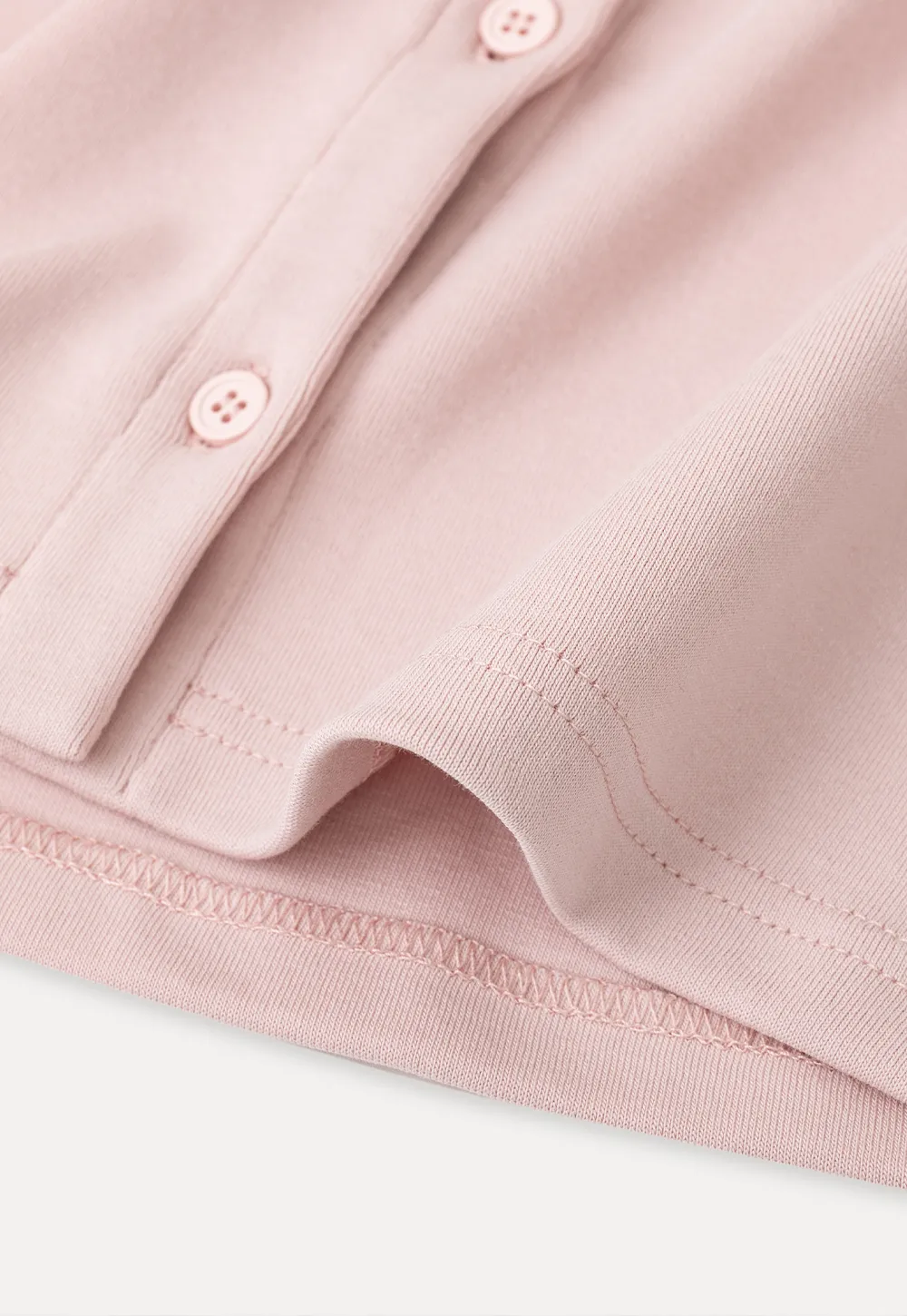V Neck Button Front Short Sleeve Knit Top