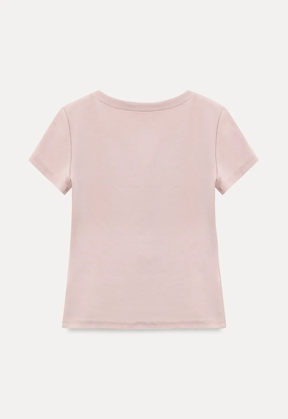 V Neck Button Front Short Sleeve Knit Top