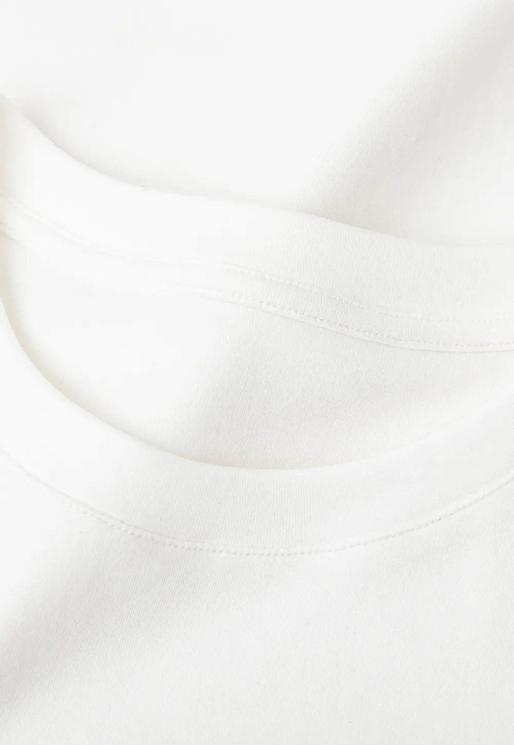 Embroidered Logo Cropped Crew Neck T Shirt