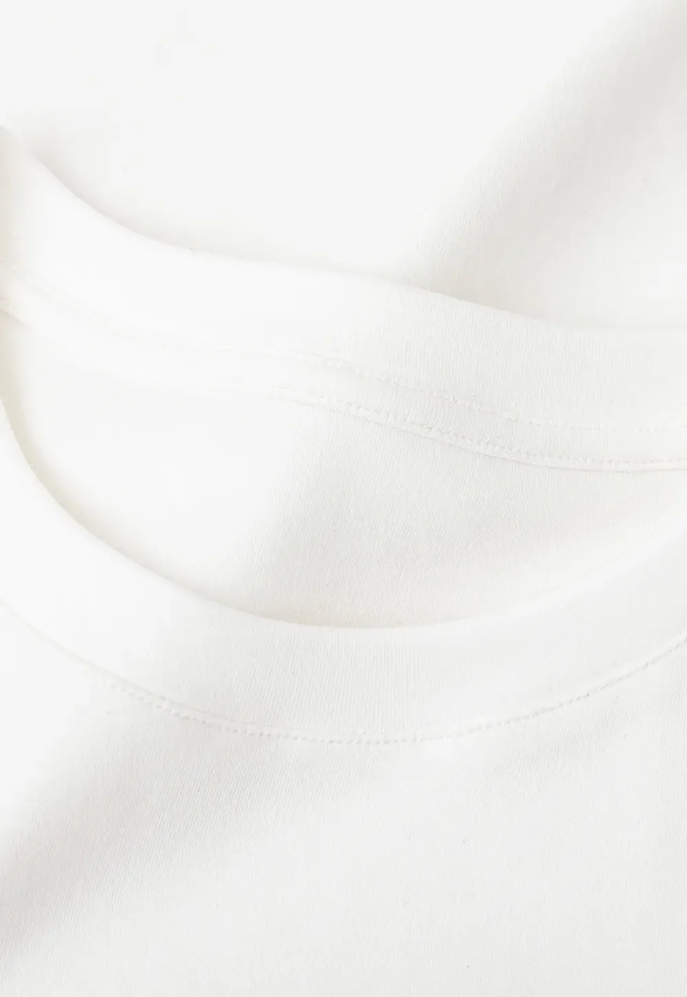 Embroidered Logo Cropped Crew Neck T Shirt