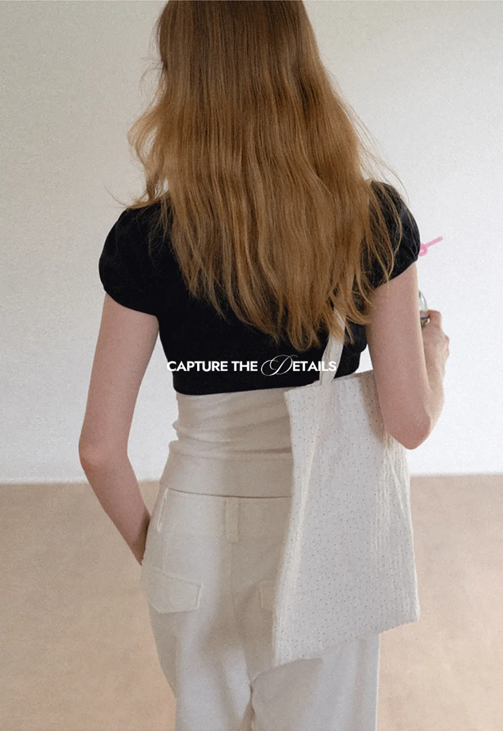 V Neck Cropped Bolero Top with Puffed Sleeves
