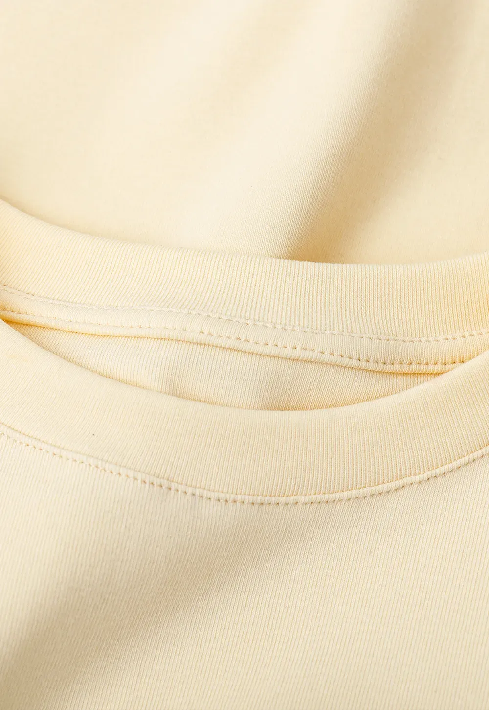 Ruffled Hem and Sleeve Trim T Shirt