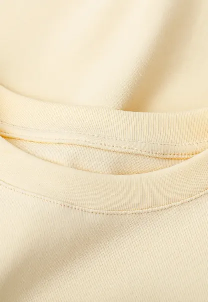 Ruffled Hem and Sleeve Trim T Shirt