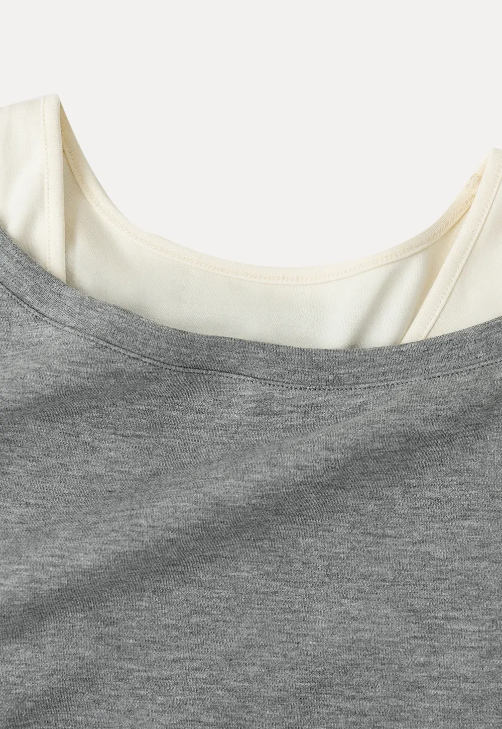 Asymmetrical Neck Short Sleeve Top and A Line Skirt
