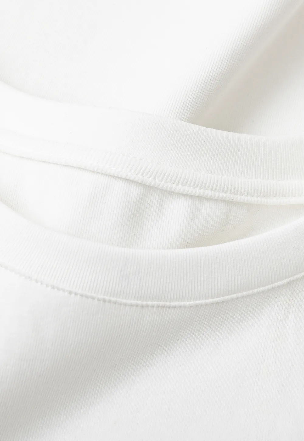Cropped Tshirt with Dalmatian Print and Rounded Hem
