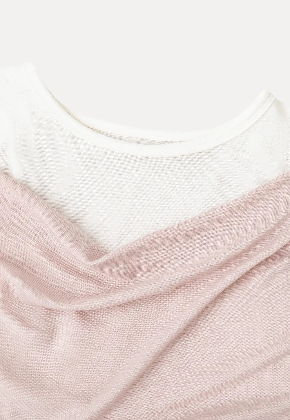 Asymmetrical Draped Layered Short Sleeve Tshirt