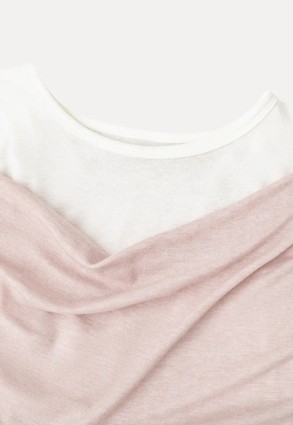 Asymmetrical Draped Layered Short Sleeve Tshirt