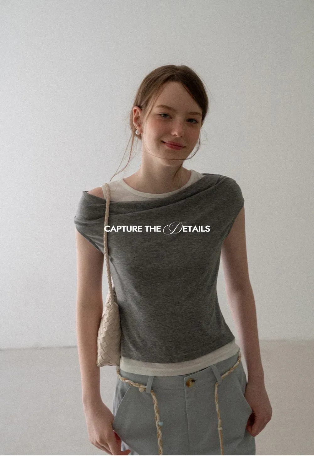 Asymmetrical Draped Layered Short Sleeve Tshirt