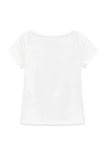 Scoop Neck Short Sleeve Fitted Tshirt