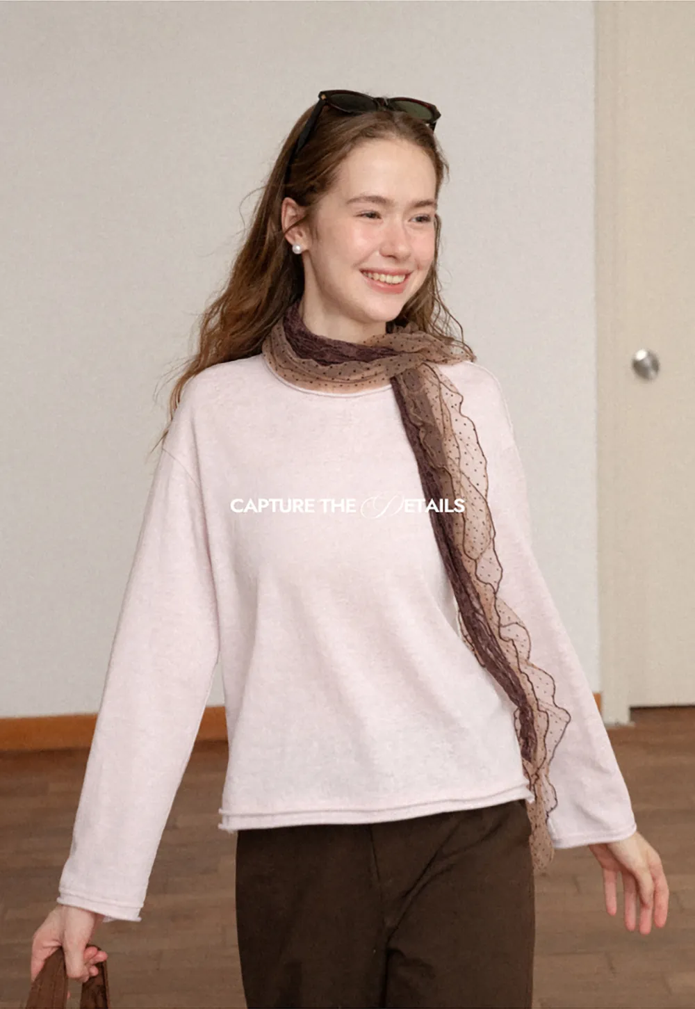 Relaxed Fit Long Sleeve Crew Neck T Shirt