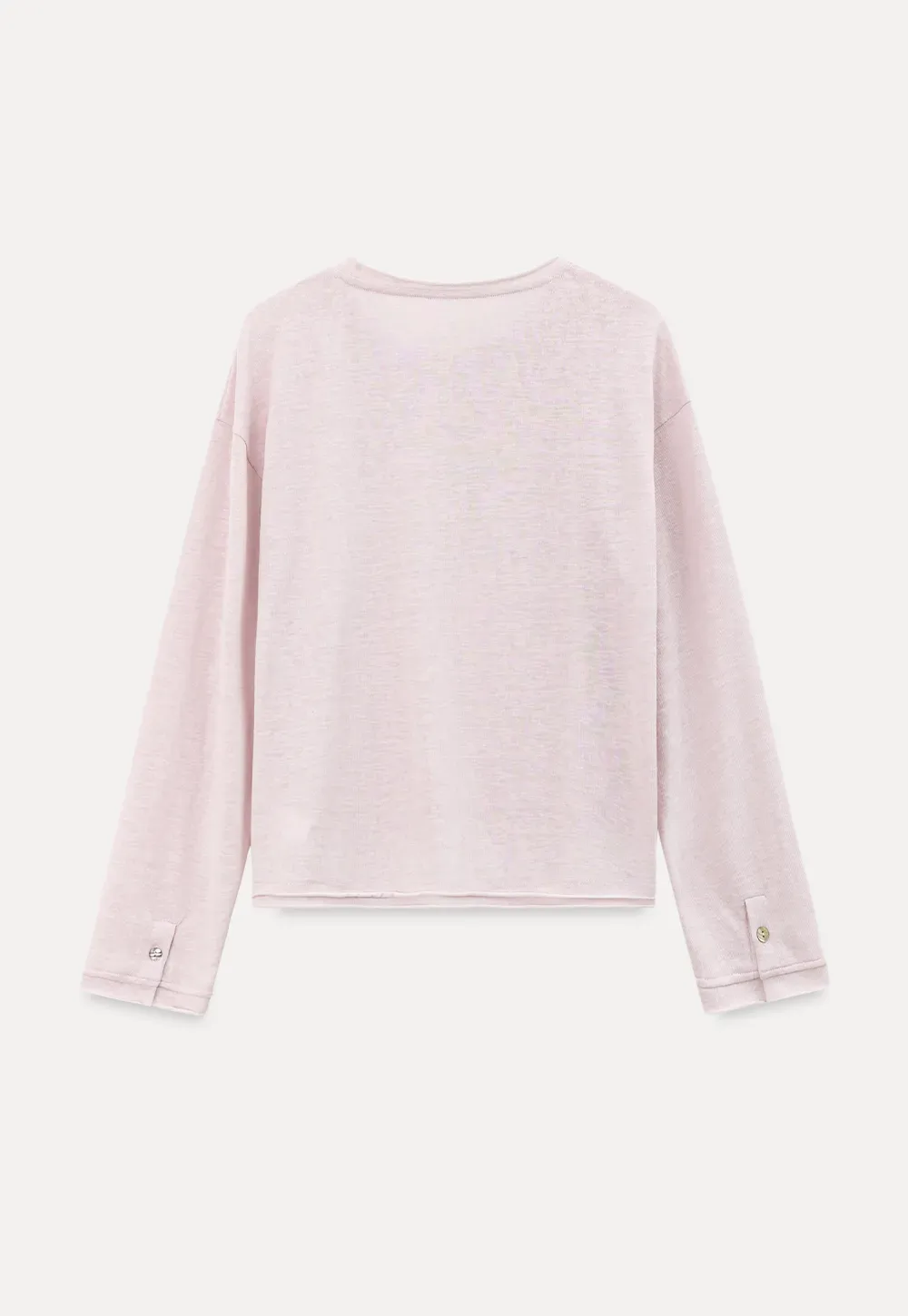 Relaxed Fit Long Sleeve Crew Neck T Shirt