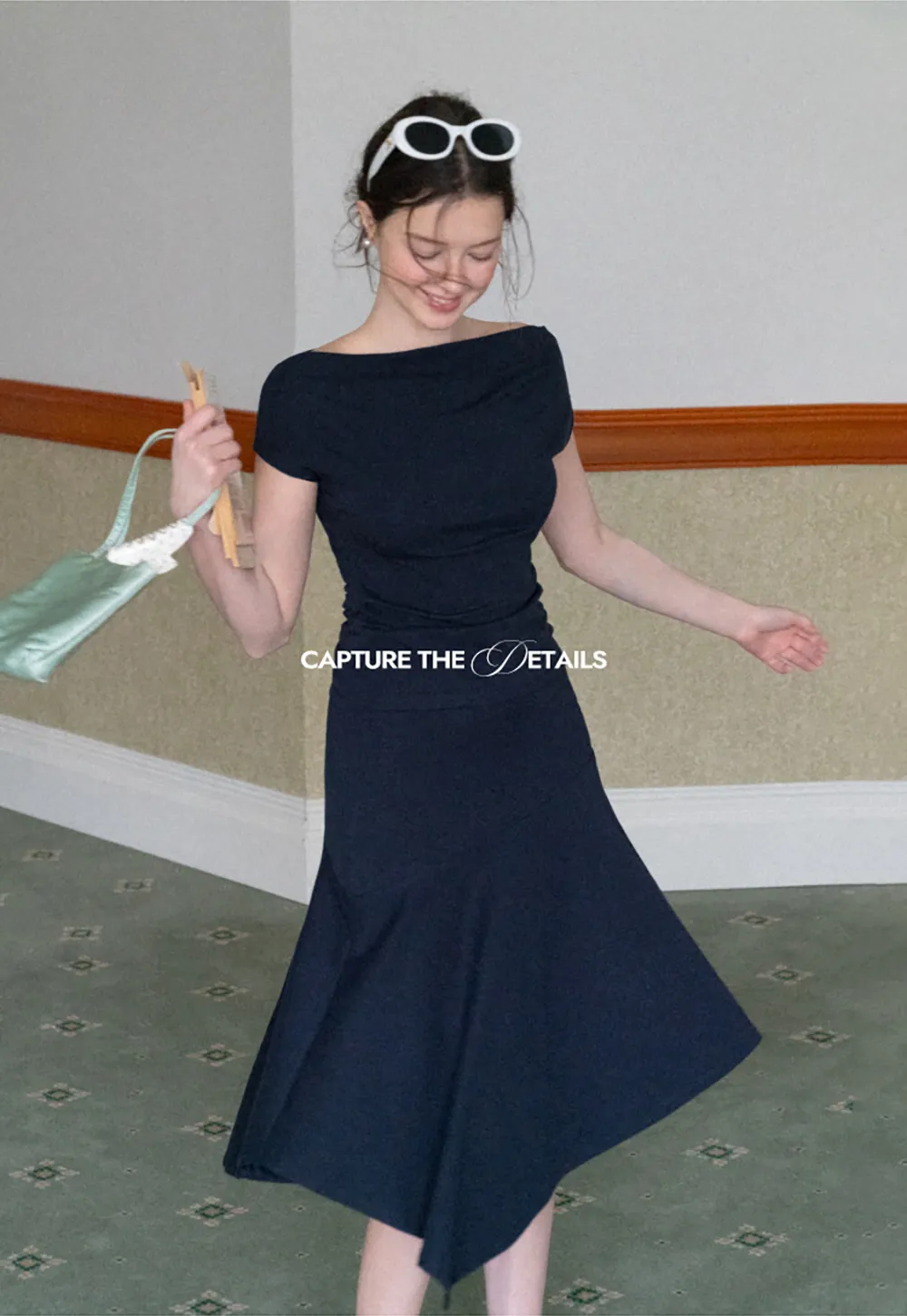 Off Shoulder Ruched Fit Dress