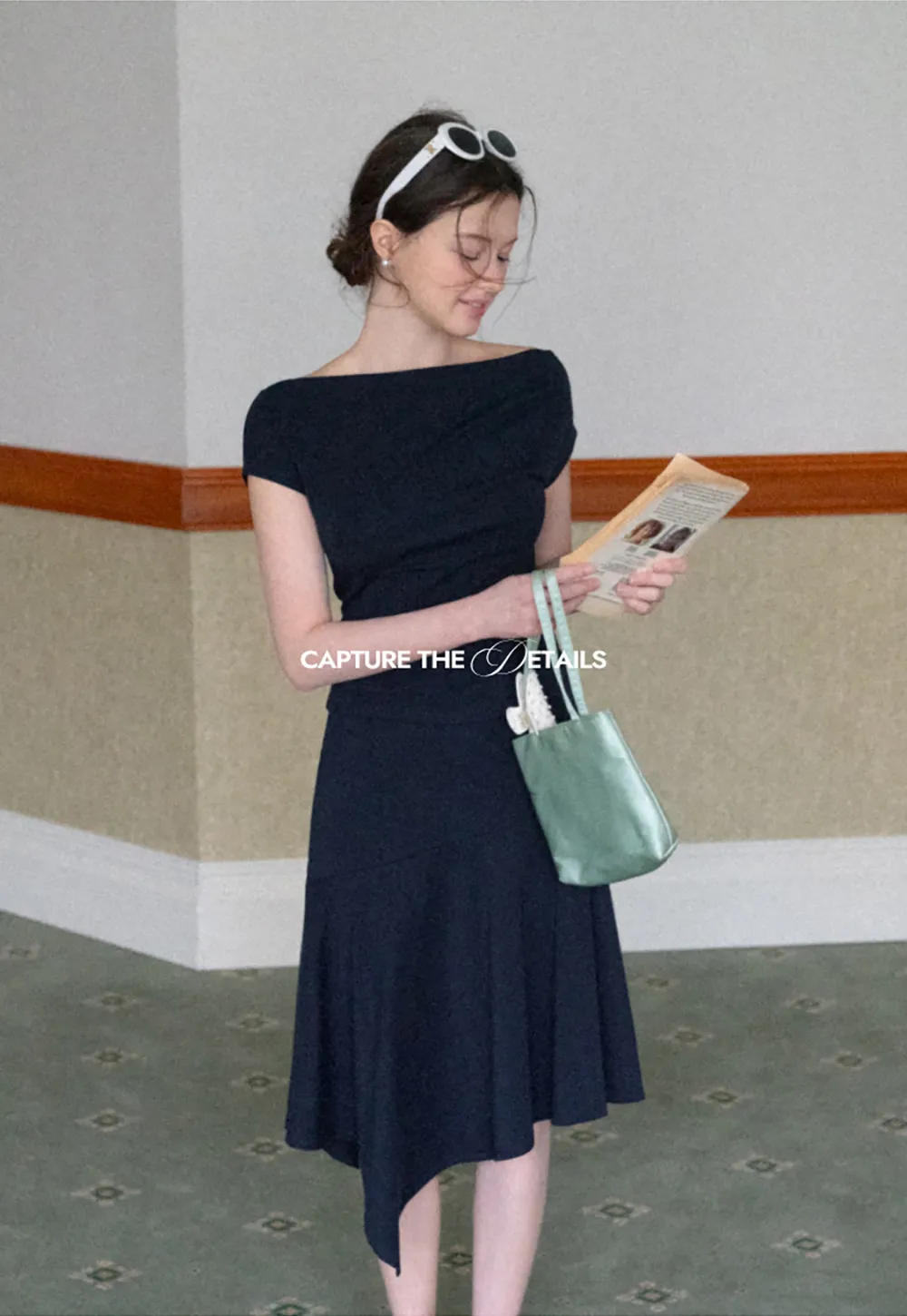 Off Shoulder Ruched Fit Dress