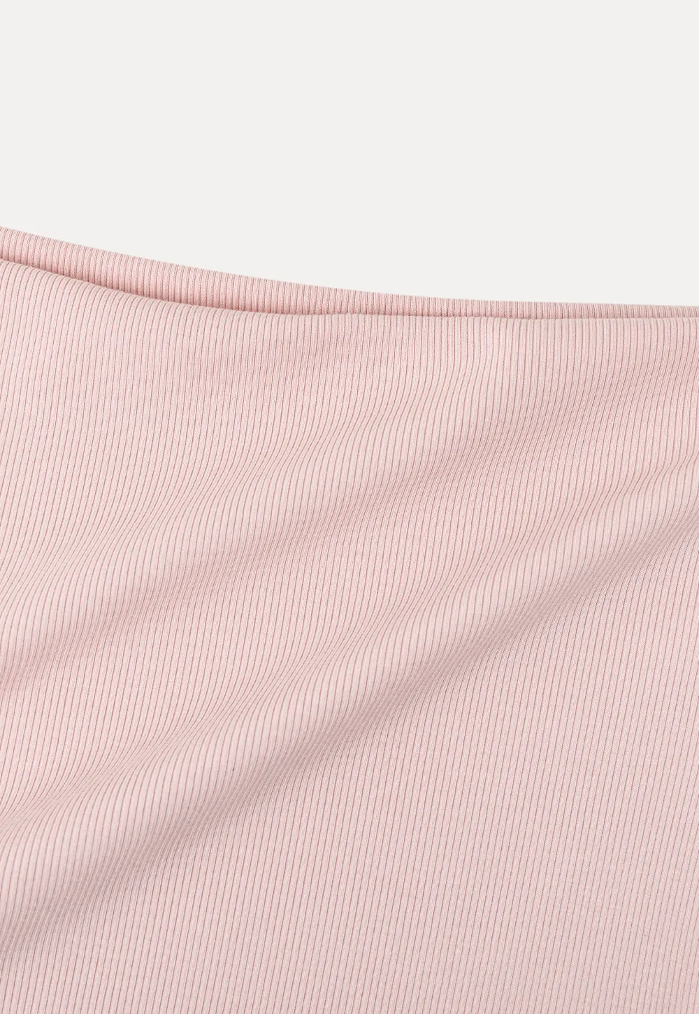 Boat Neck Three Quarter Sleeve Ribbed Knit Tshirt