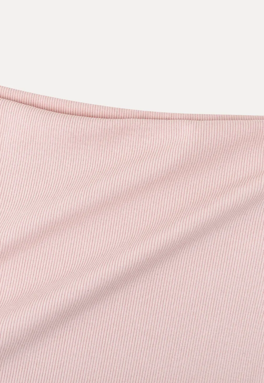 Boat Neck Three Quarter Sleeve Ribbed Knit Tshirt