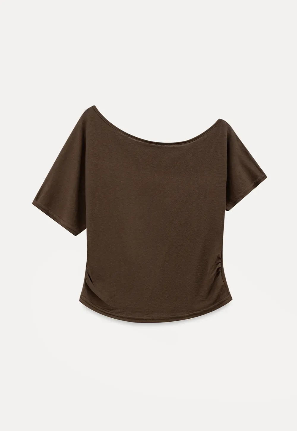Asymmetrical One Shoulder Short Sleeve Tshirt