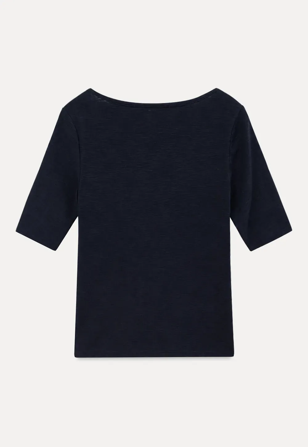 V Neck Ribbed Knit Short Sleeve T Shirt