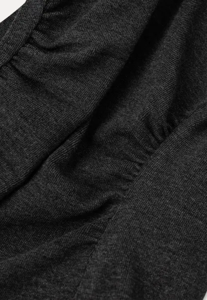 Asymmetrical Wrap Neck Long Sleeve Knit Top