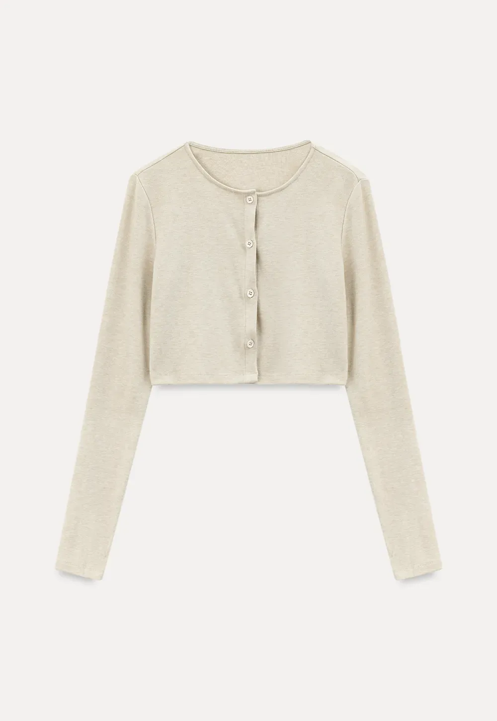 Ribbed Knit Cardigan with Button Front and Tie Neck Top Skirt Set