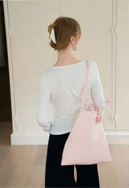 Lace Trim Draped Sleeve Button Front Top