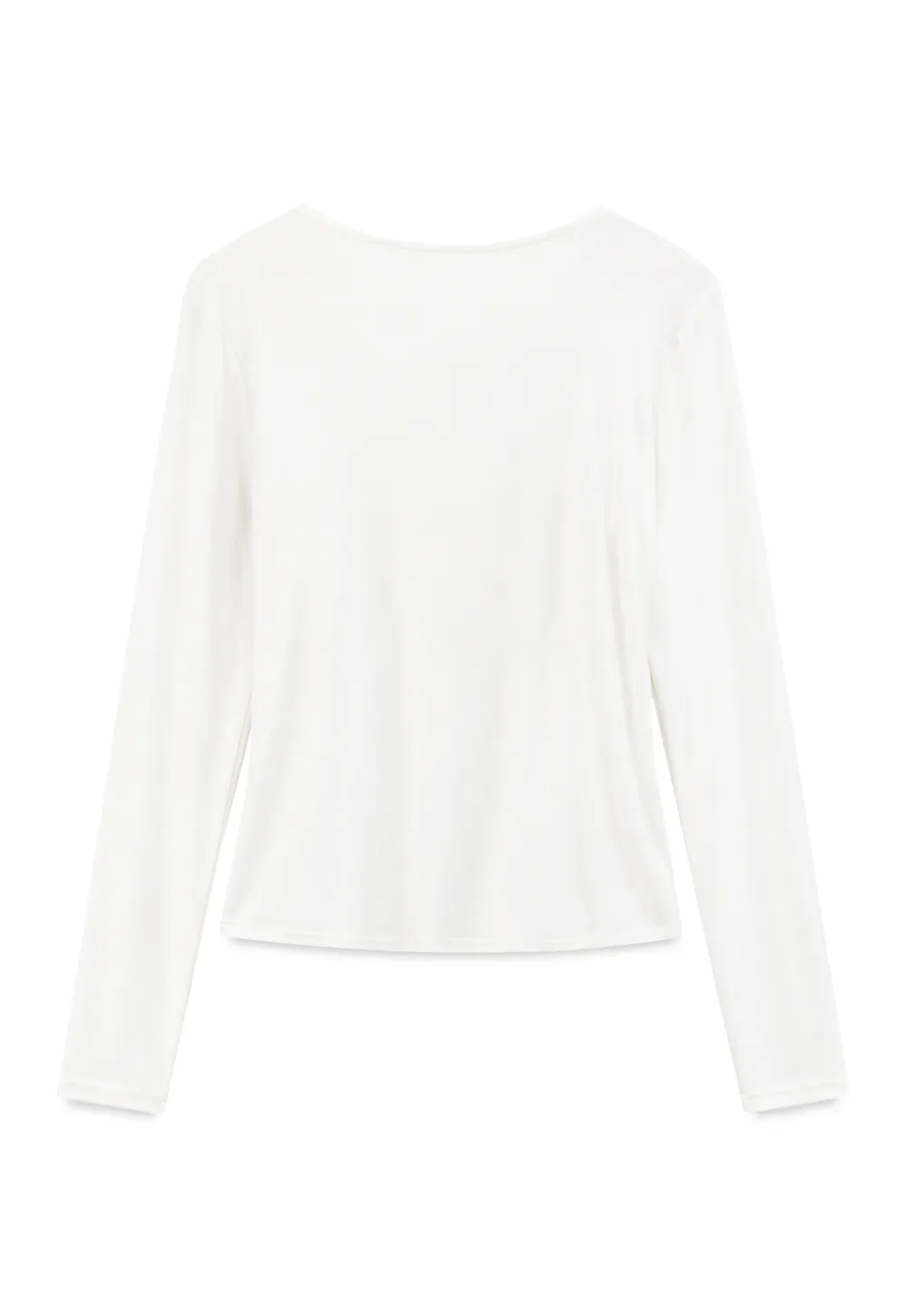 Lace Trim Draped Sleeve Button Front Top