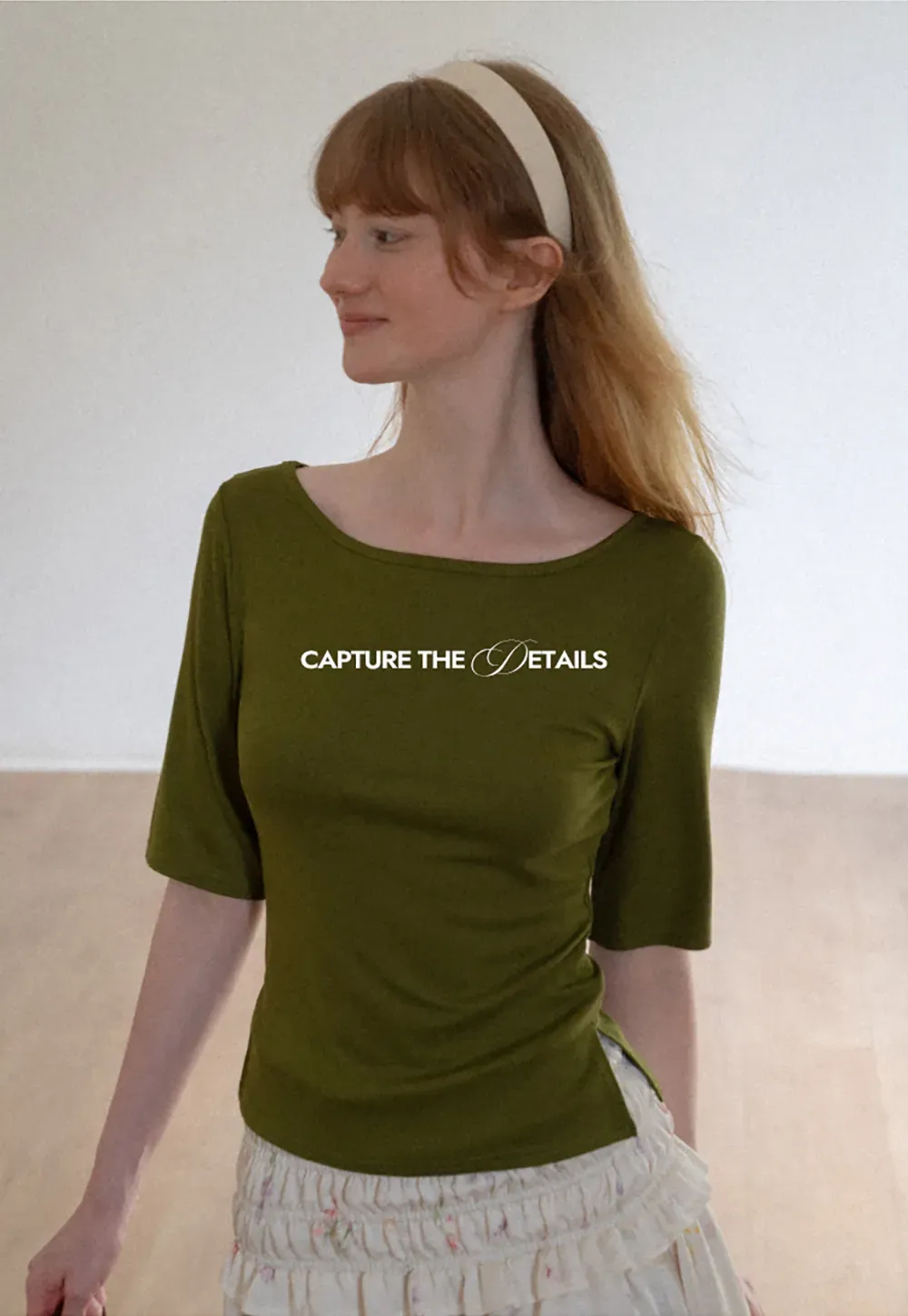 Square Neck Short Sleeve Tshirt