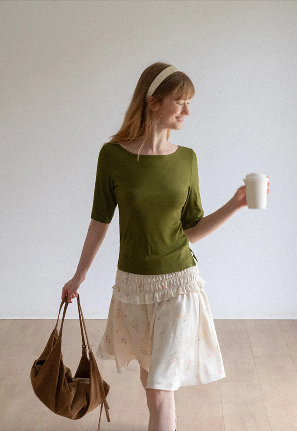 Square Neck Short Sleeve Tshirt