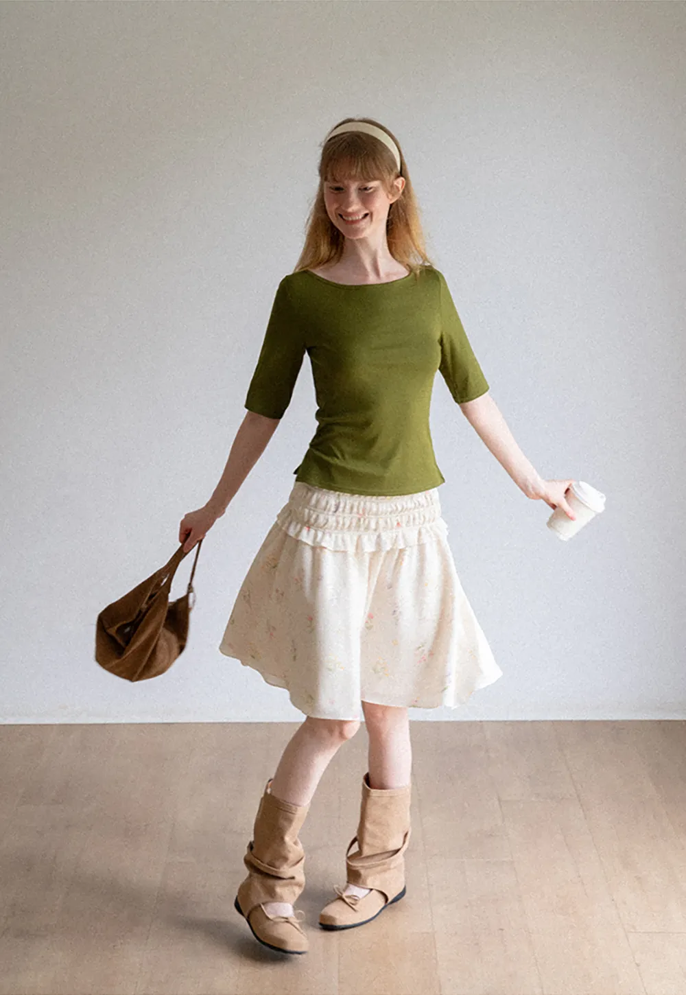 Square Neck Short Sleeve Tshirt