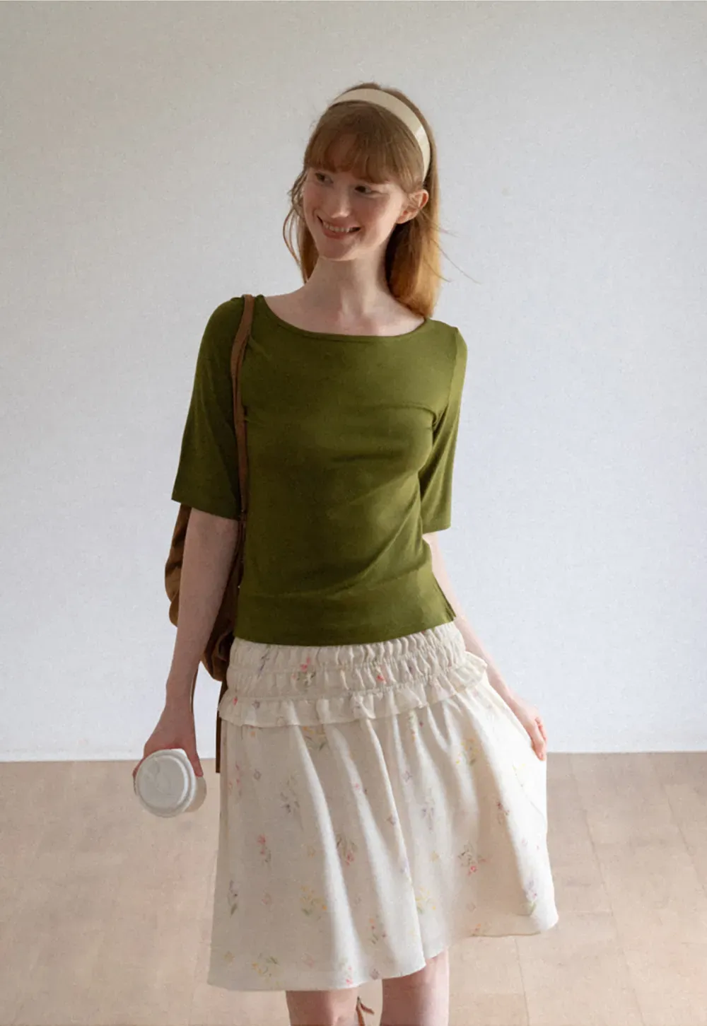 Square Neck Short Sleeve Tshirt
