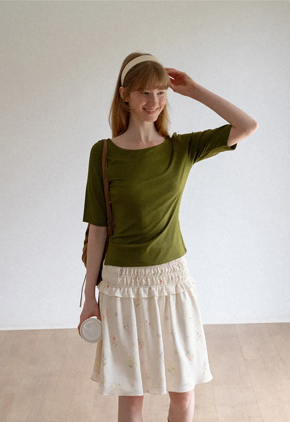 Square Neck Short Sleeve Tshirt