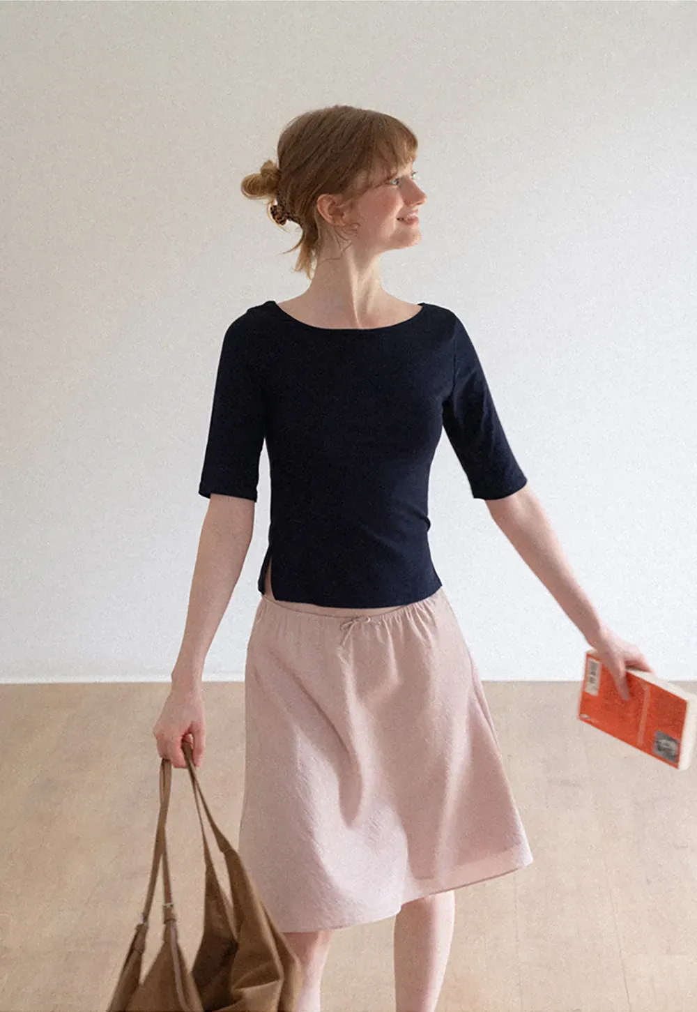 Square Neck Short Sleeve Tshirt
