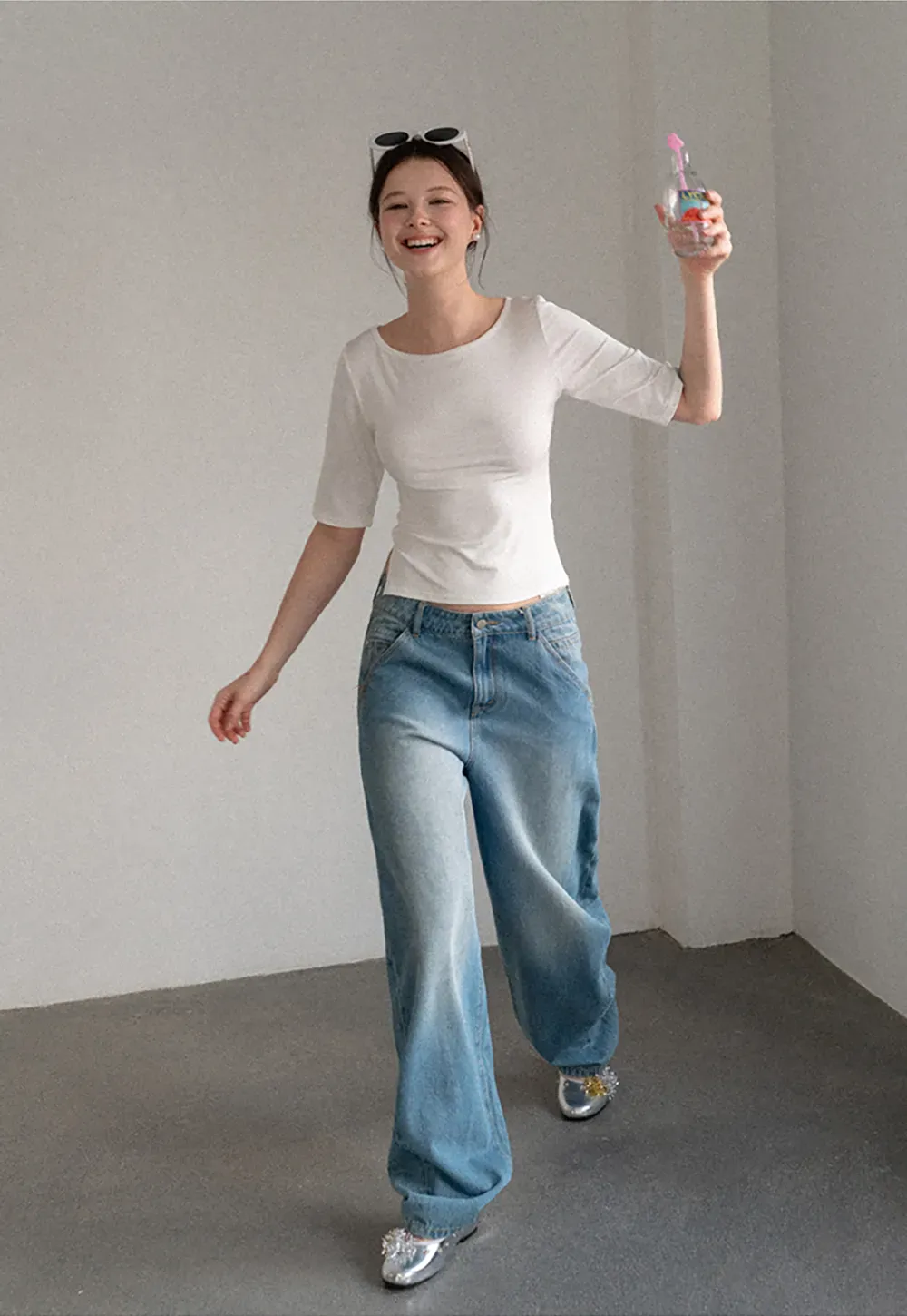 Square Neck Short Sleeve Tshirt